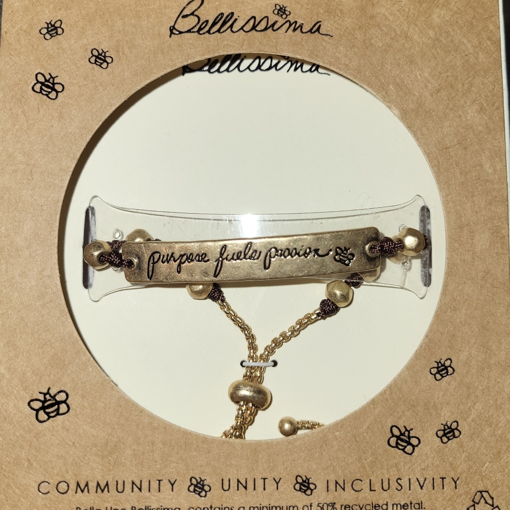 Bella Uno Bellisima Sterling Silver Plated Bracelet. Brand New.